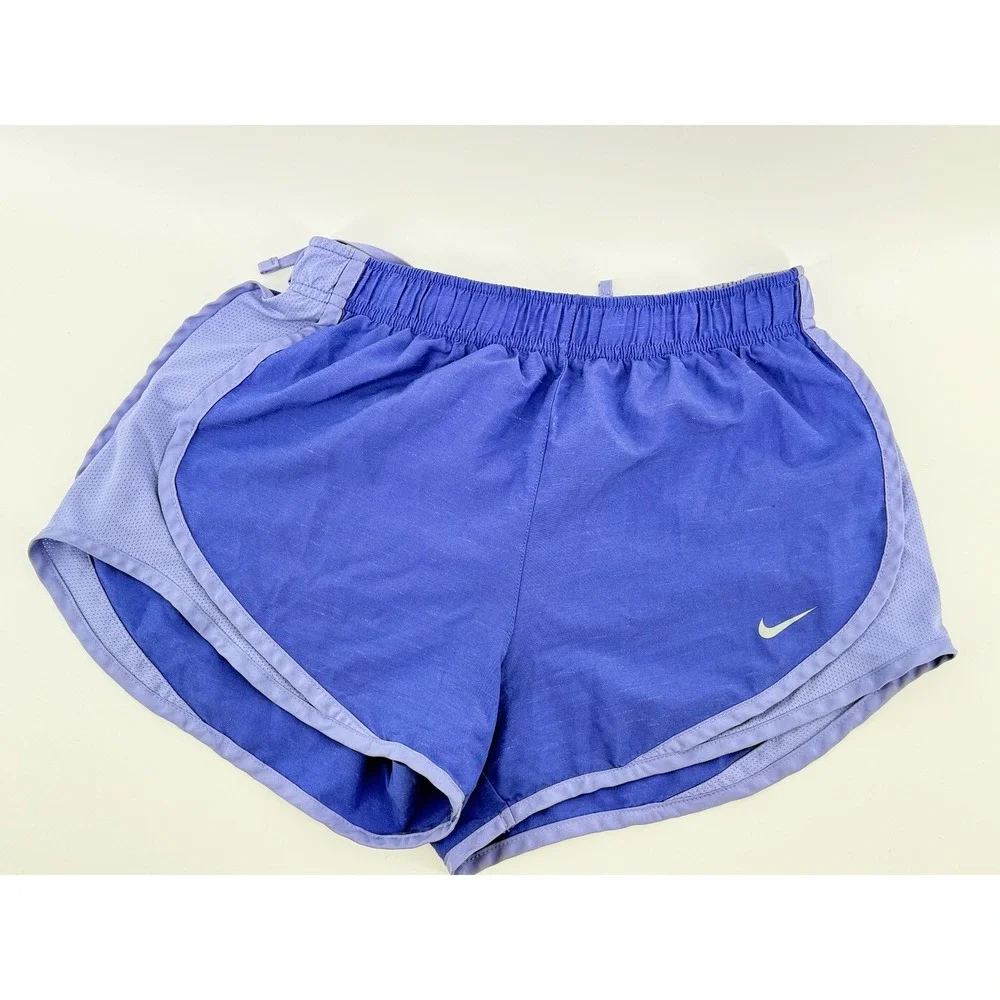Nike Tempo Running Shorts Kids Medium Purple Polyester Mesh Athletic Gorpcore